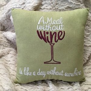 Pillow +A Day Without Wine”